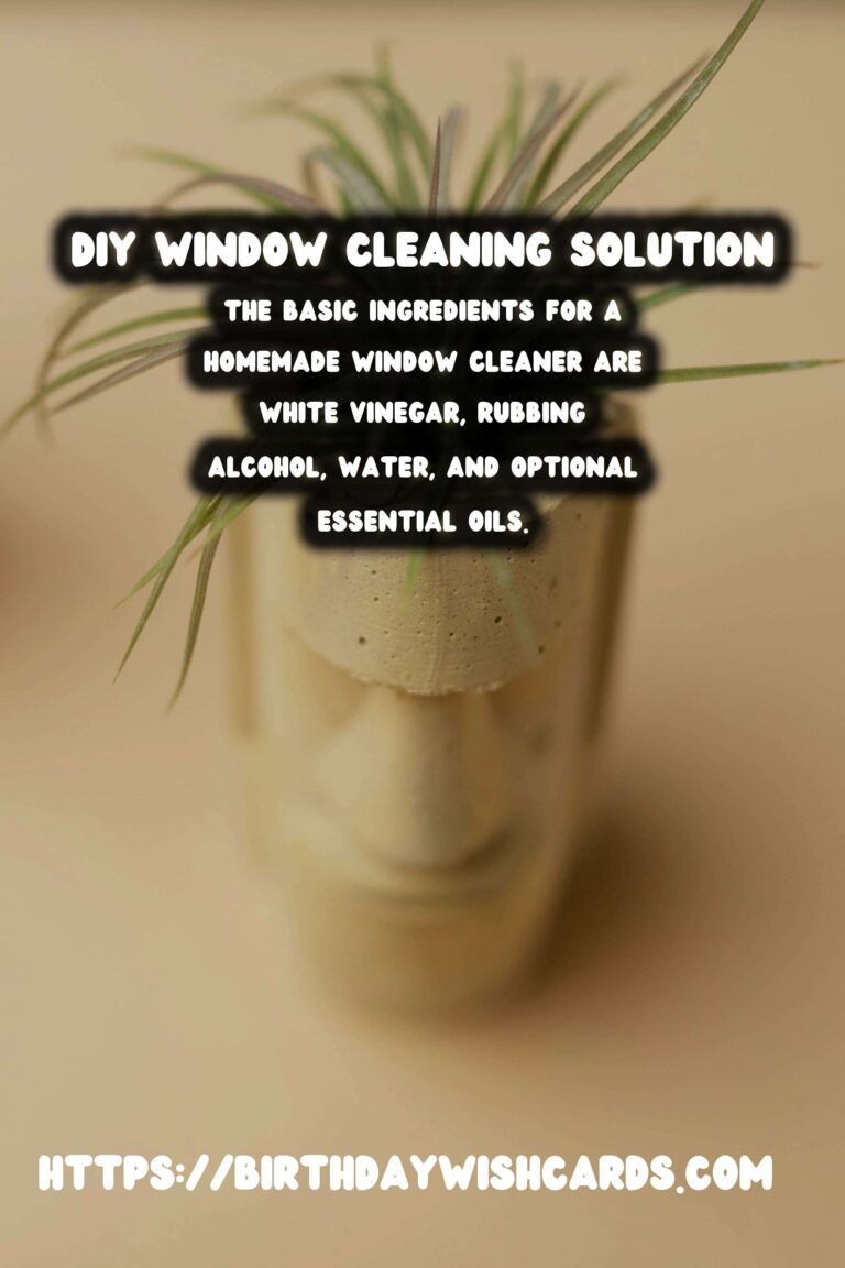 Homemade Window Cleaner: DIY Spray & Wipe for Streak-Free Shine