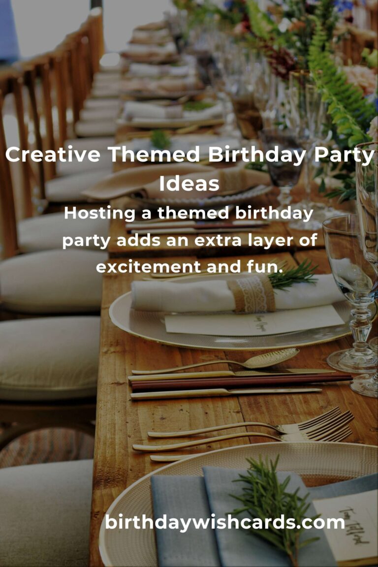 Host a Spectacular Themed Birthday Bash with These Creative Ideas