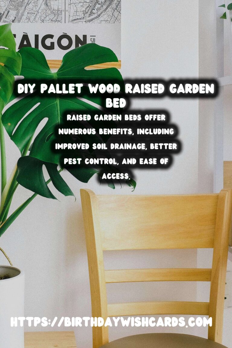 How to Build a DIY Pallet Wood Raised Garden Bed