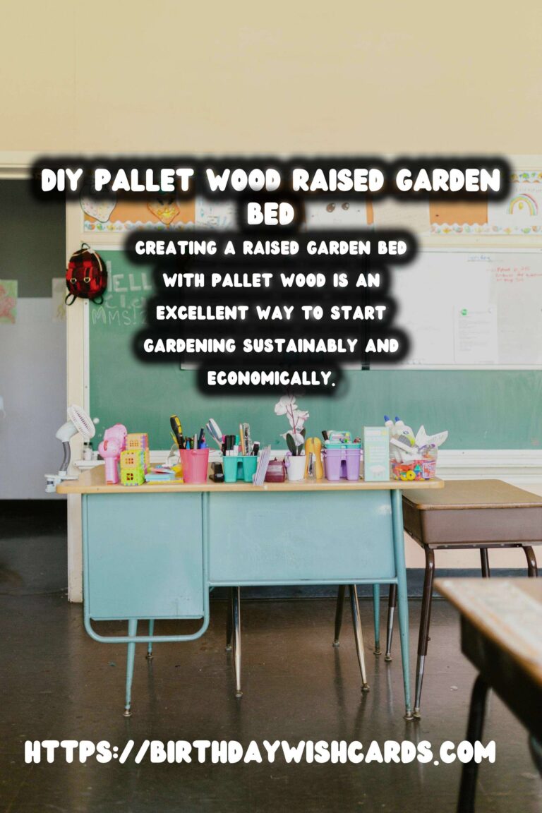 How to Build a DIY Pallet Wood Raised Garden Bed