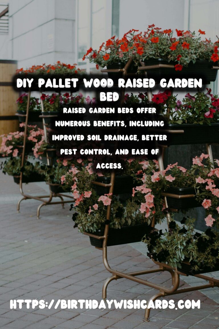 How to Build a DIY Pallet Wood Raised Garden Bed