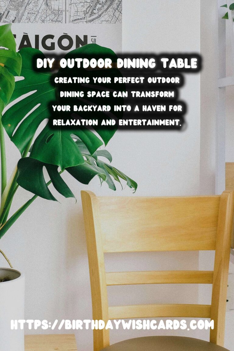 How to Build a DIY Summer Outdoor Dining Table