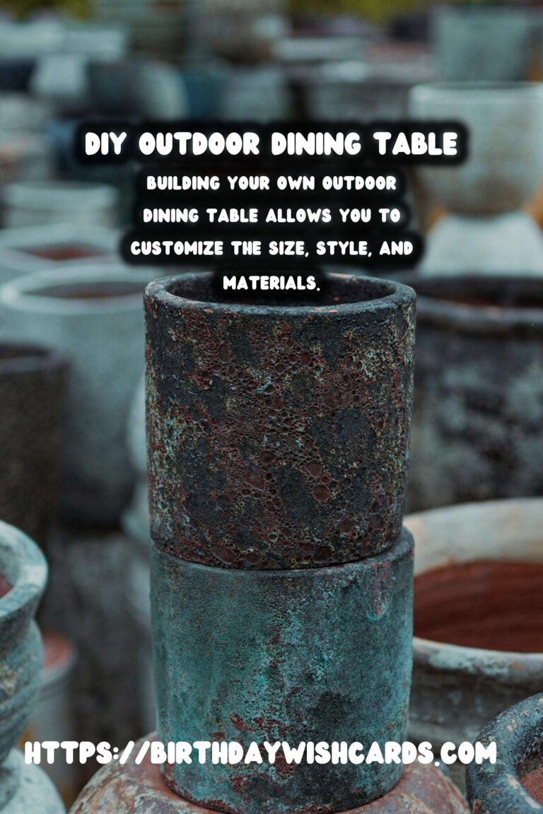 How to Build a DIY Summer Outdoor Dining Table