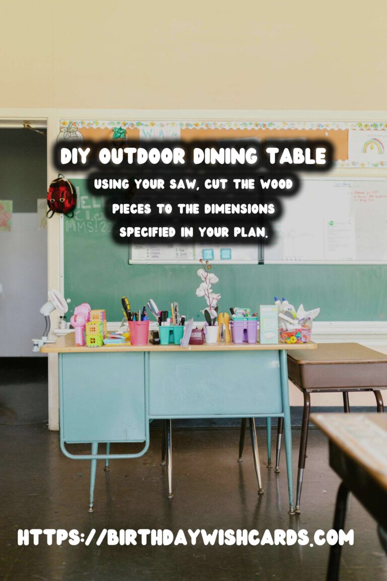 How to Build a DIY Summer Outdoor Dining Table