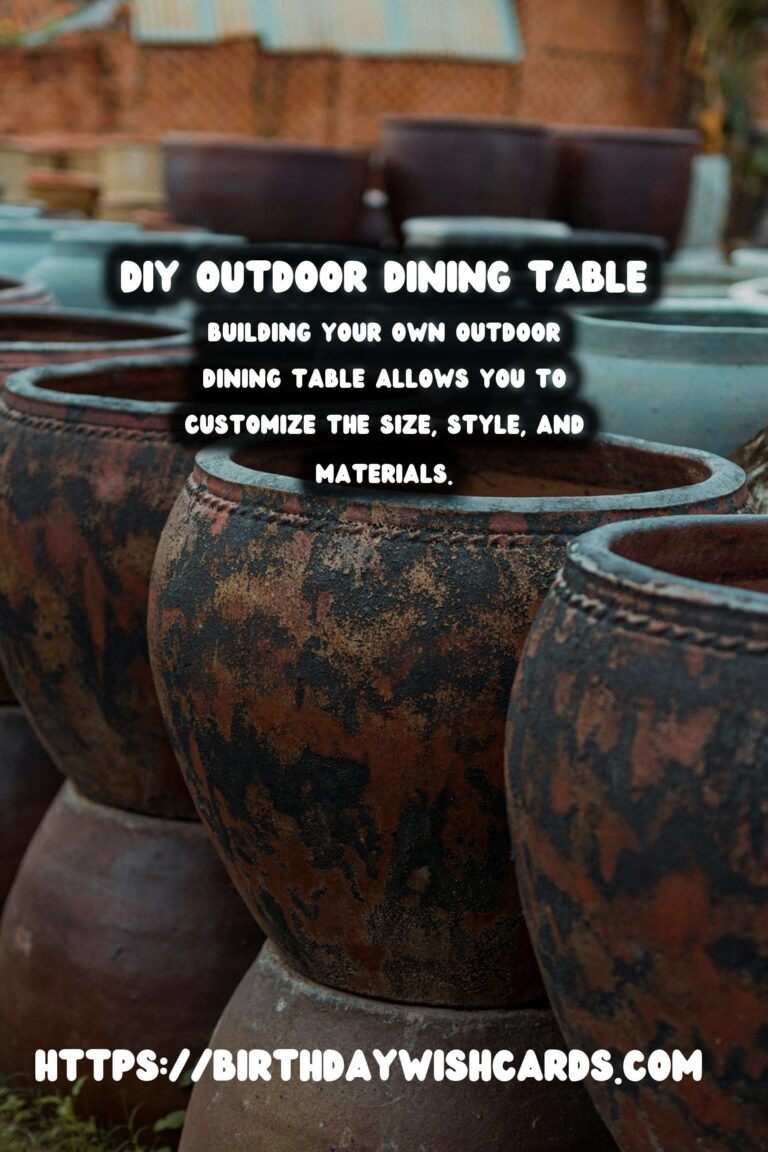 How to Build a DIY Summer Outdoor Dining Table