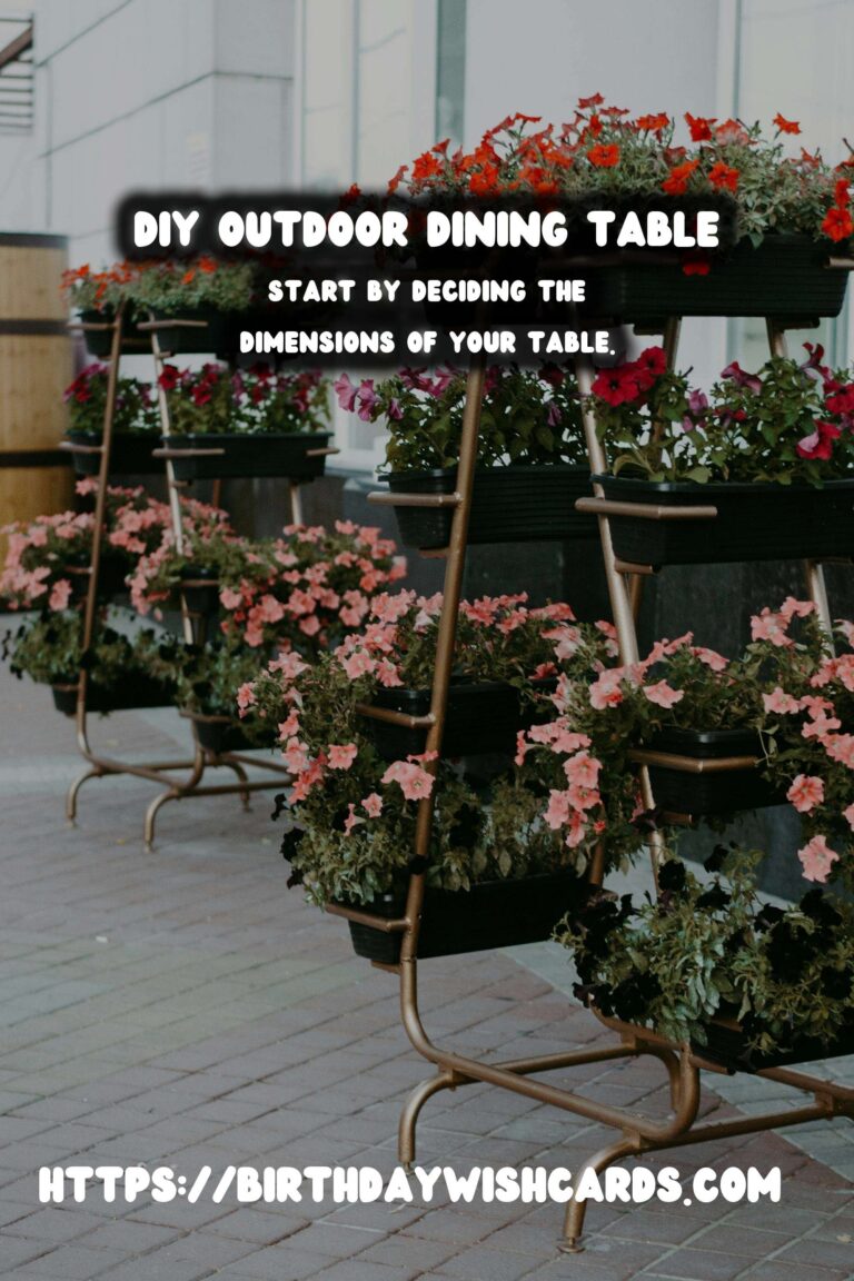 How to Build a DIY Summer Outdoor Dining Table
