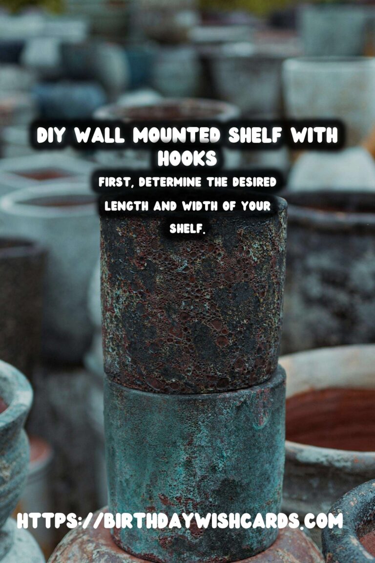 How to Build a DIY Wall Mounted Shelf with Hooks for Extra Storage