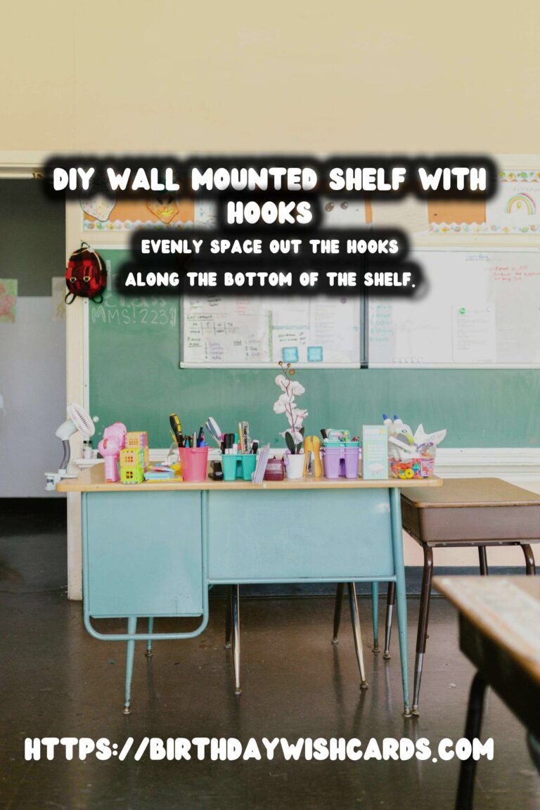 How to Build a DIY Wall Mounted Shelf with Hooks for Extra Storage