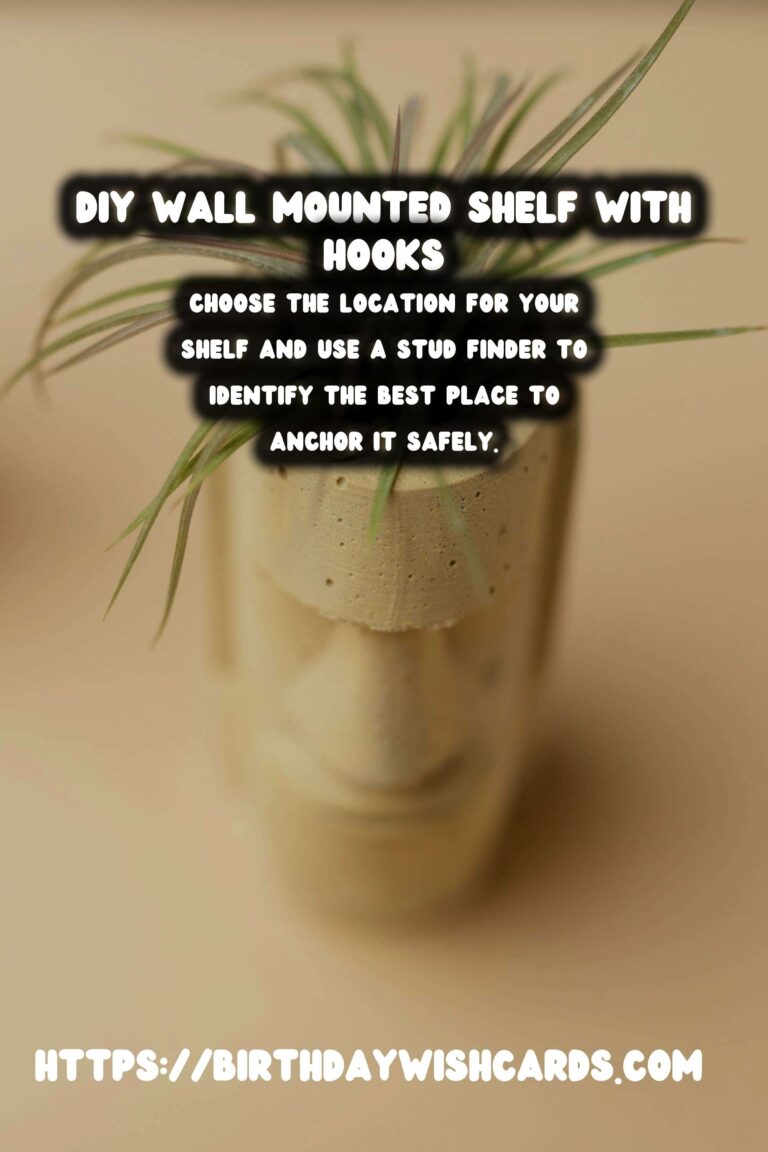 How to Build a DIY Wall Mounted Shelf with Hooks for Extra Storage