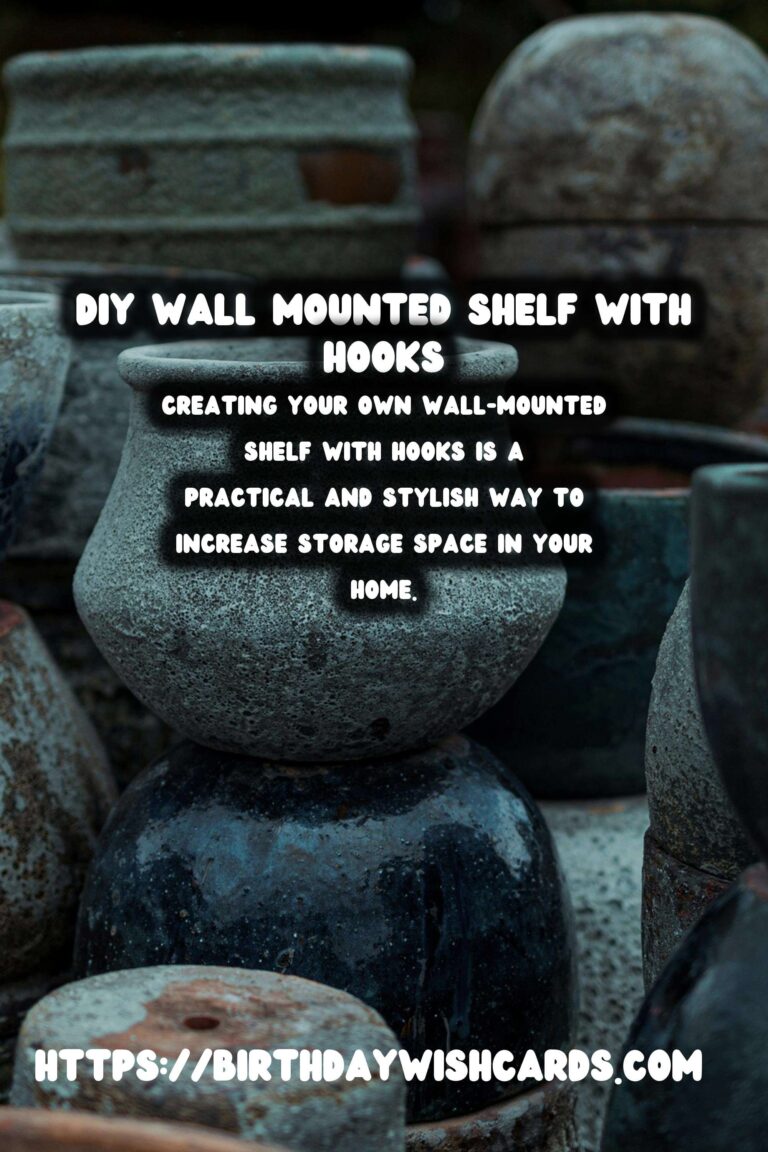 How to Build a DIY Wall Mounted Shelf with Hooks for Extra Storage