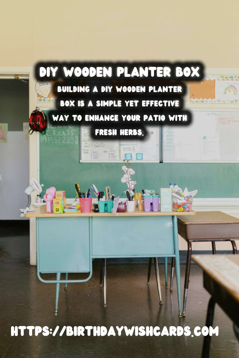 How to Build a DIY Wooden Planter Box for Patio Herbs