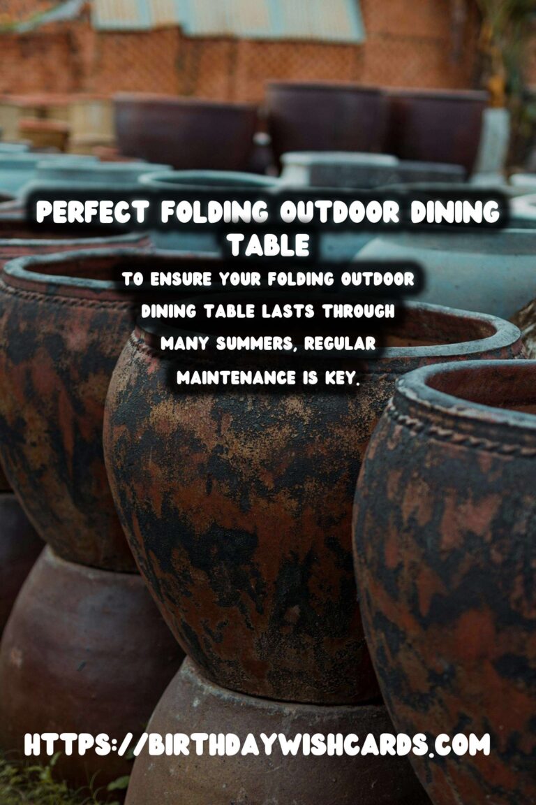 How to Choose the Perfect Summer Outdoor Dining Table: Folding Options