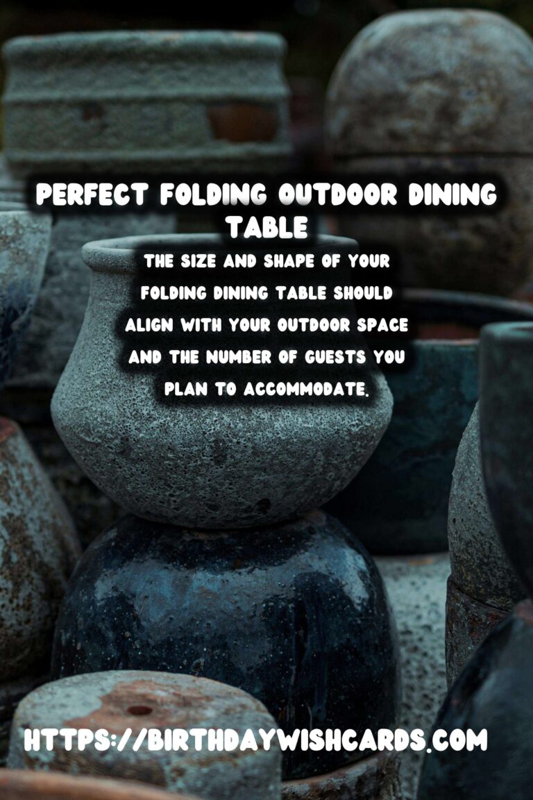 How to Choose the Perfect Summer Outdoor Dining Table: Folding Options