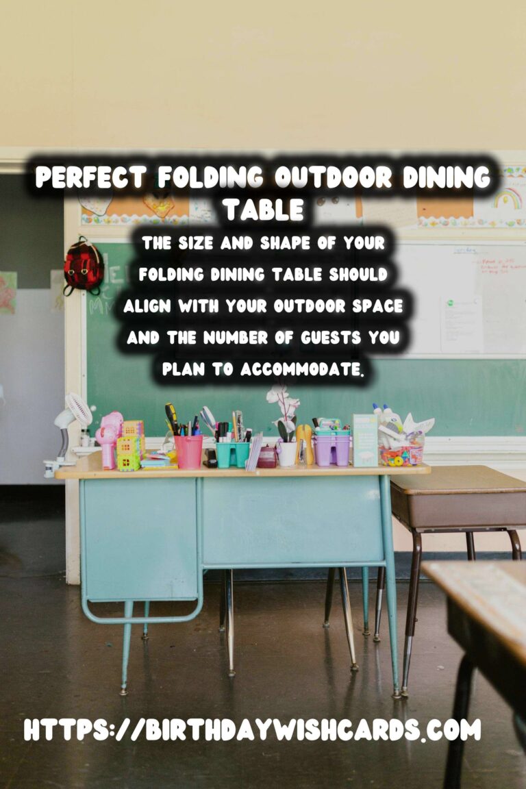 How to Choose the Perfect Summer Outdoor Dining Table: Folding Options