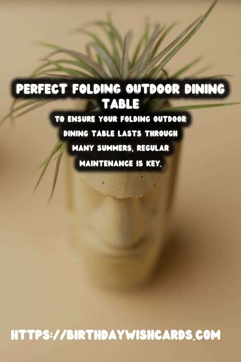 How to Choose the Perfect Summer Outdoor Dining Table: Folding Options