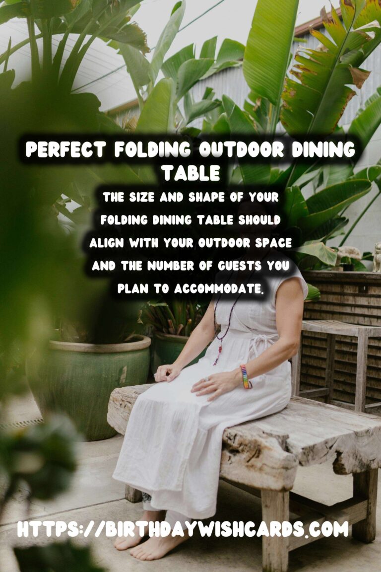 How to Choose the Perfect Summer Outdoor Dining Table: Folding Options