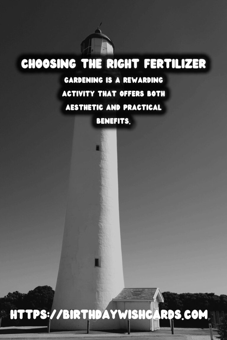 How to Choose the Right Fertilizer for Your Plants