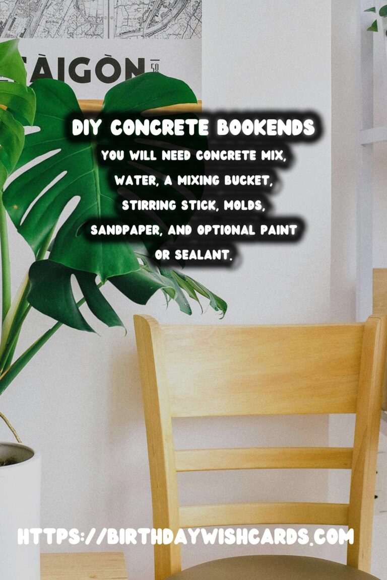 How to Create DIY Concrete Bookends with Modern Design