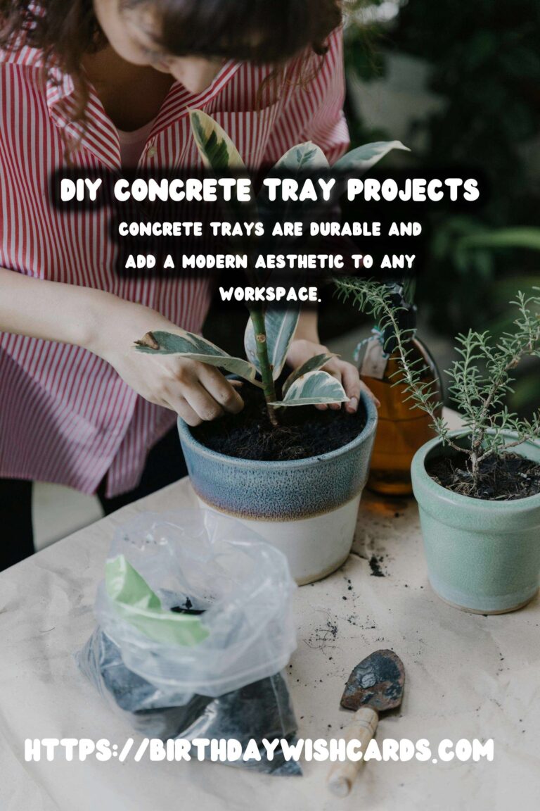 How to Create DIY Concrete Trays for Desk Organization