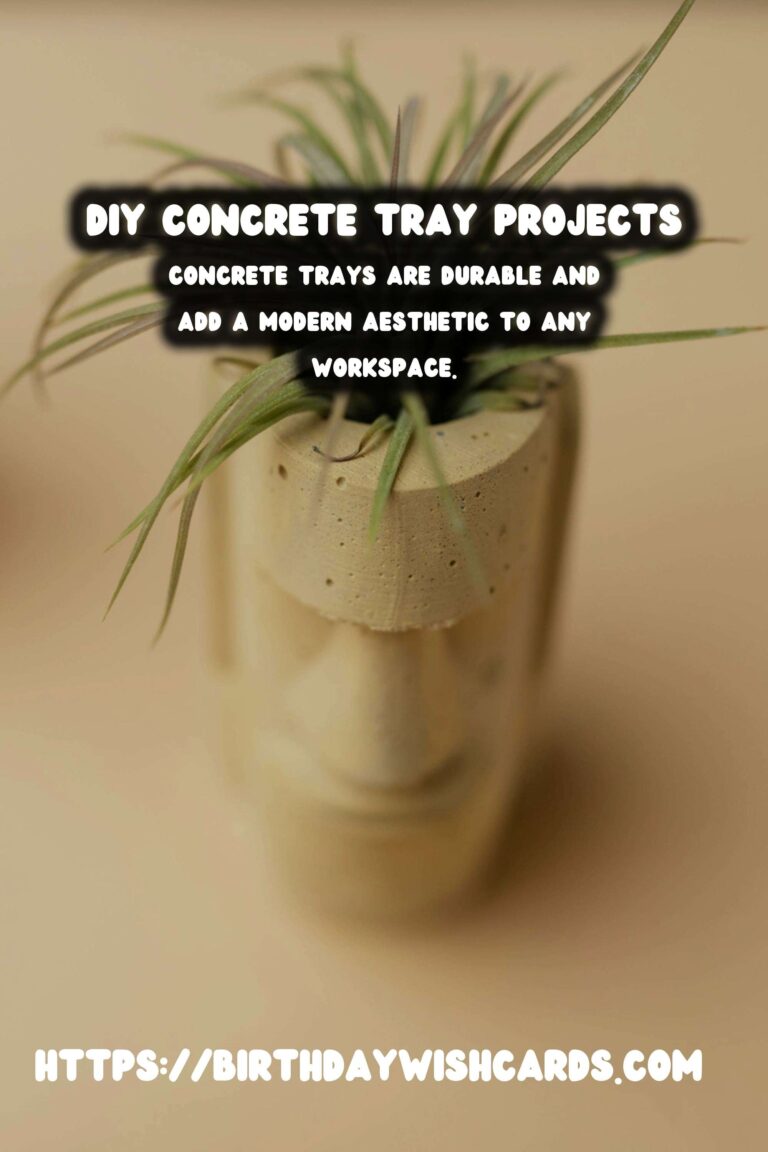 How to Create DIY Concrete Trays for Desk Organization