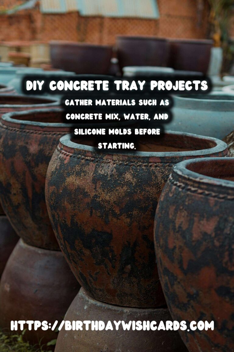 How to Create DIY Concrete Trays for Desk Organization