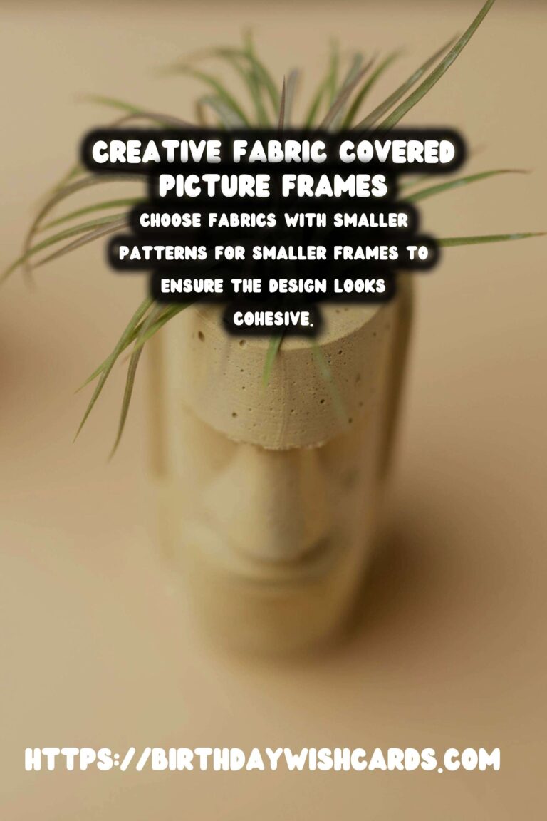 How to Create DIY Fabric Covered Picture Frames