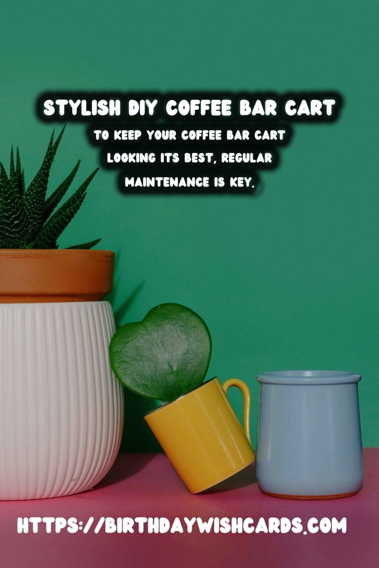 How to Create Your Own DIY Coffee Bar Cart at Home
