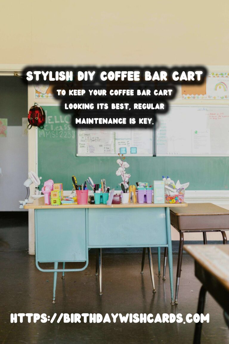 How to Create Your Own DIY Coffee Bar Cart at Home