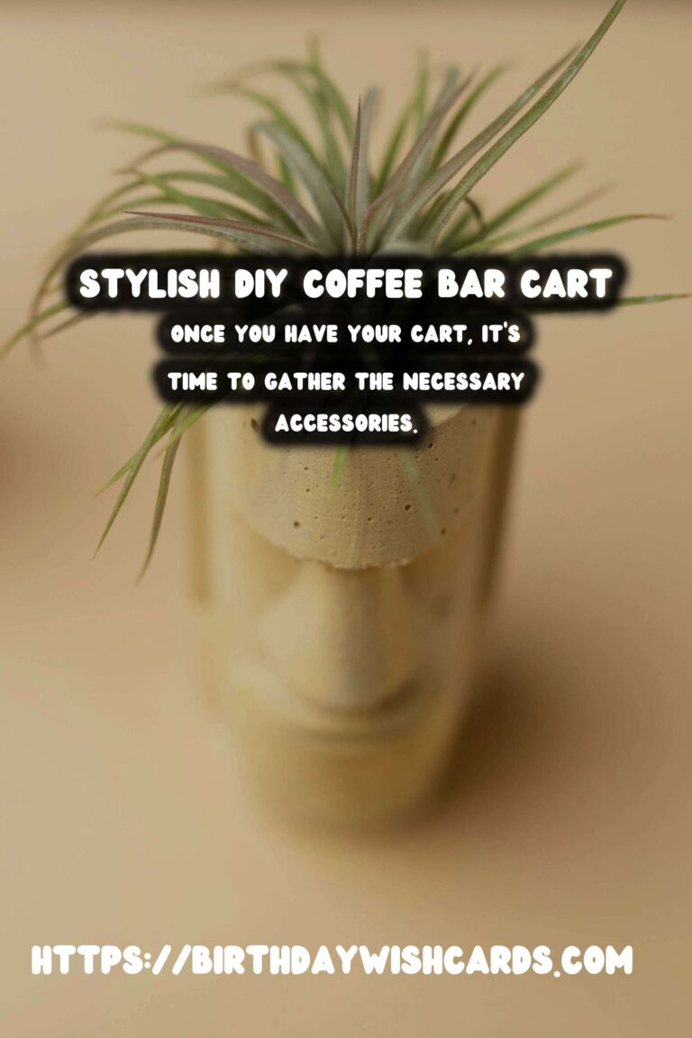 How to Create Your Own DIY Coffee Bar Cart at Home