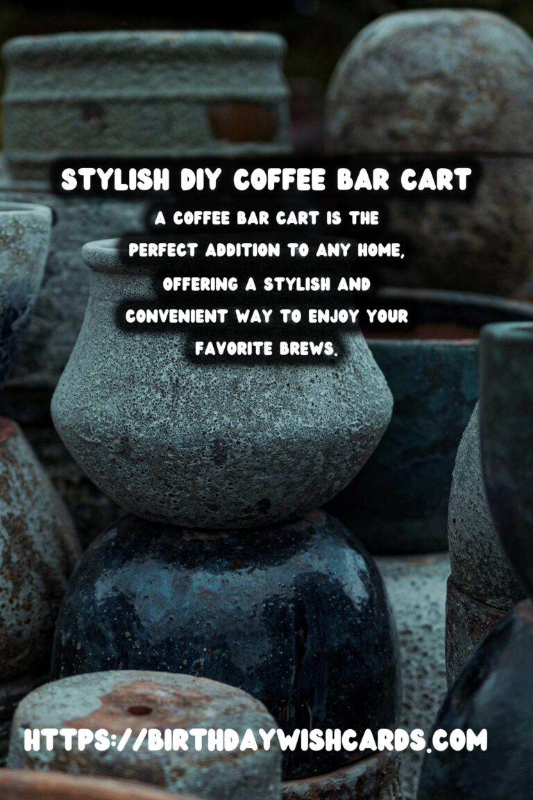 How to Create Your Own DIY Coffee Bar Cart at Home