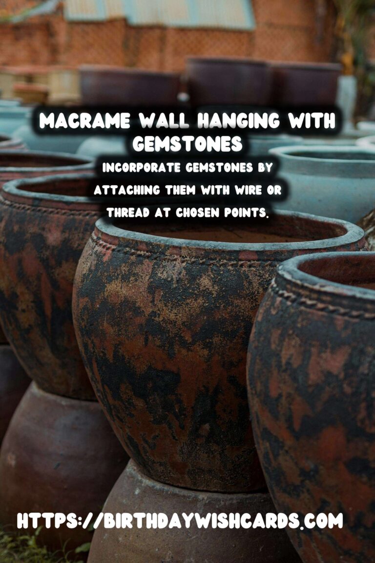 How to Create a DIY Macrame Wall Hanging with Gemstones