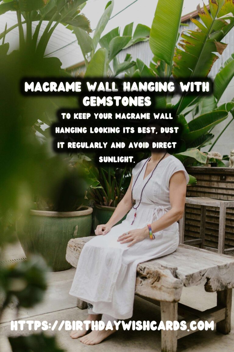 How to Create a DIY Macrame Wall Hanging with Gemstones