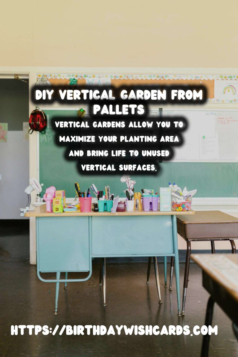 How to Create a DIY Vertical Garden from Pallets