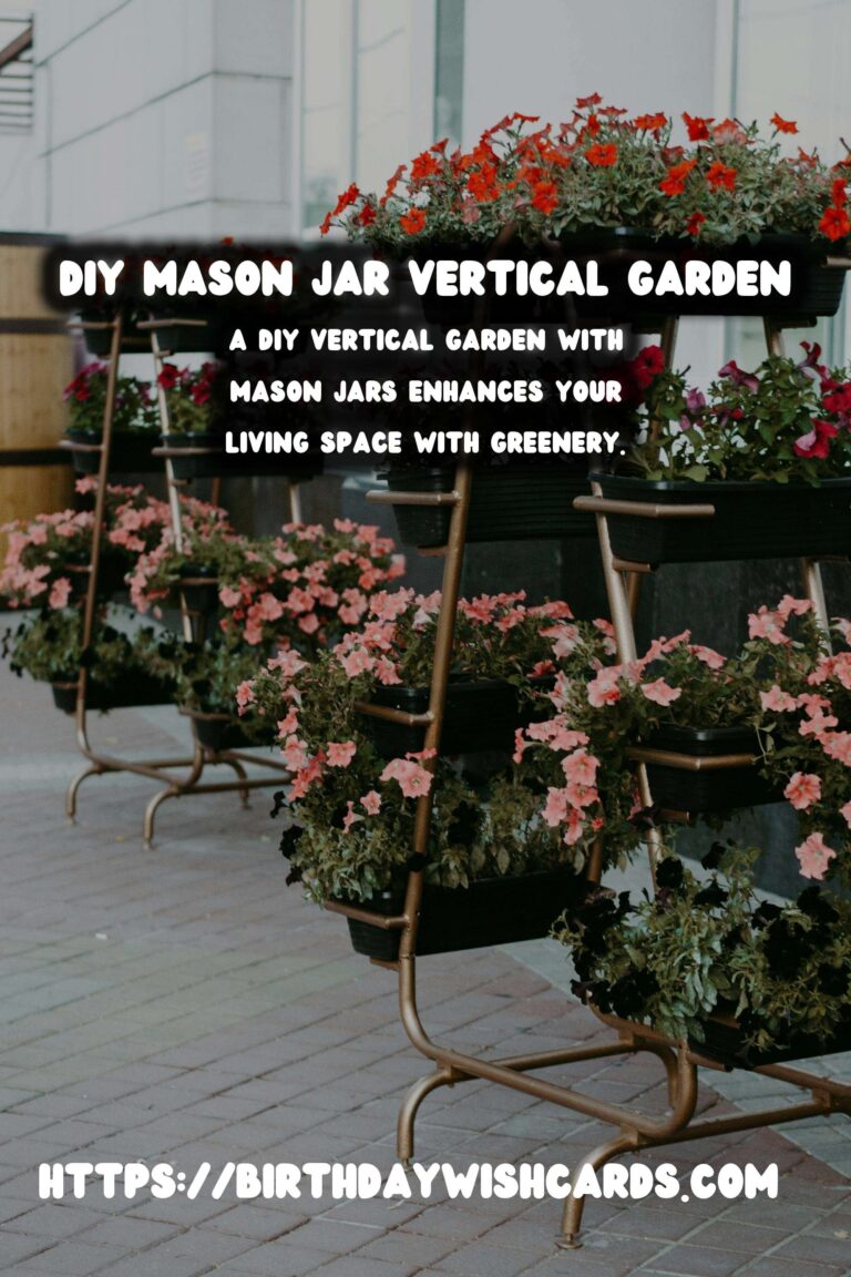 How to Create a DIY Vertical Garden with Mason Jars