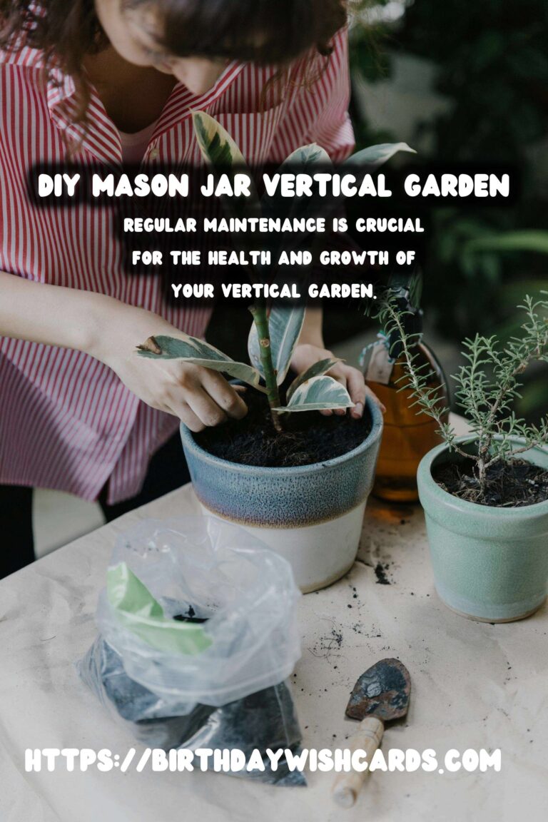 How to Create a DIY Vertical Garden with Mason Jars