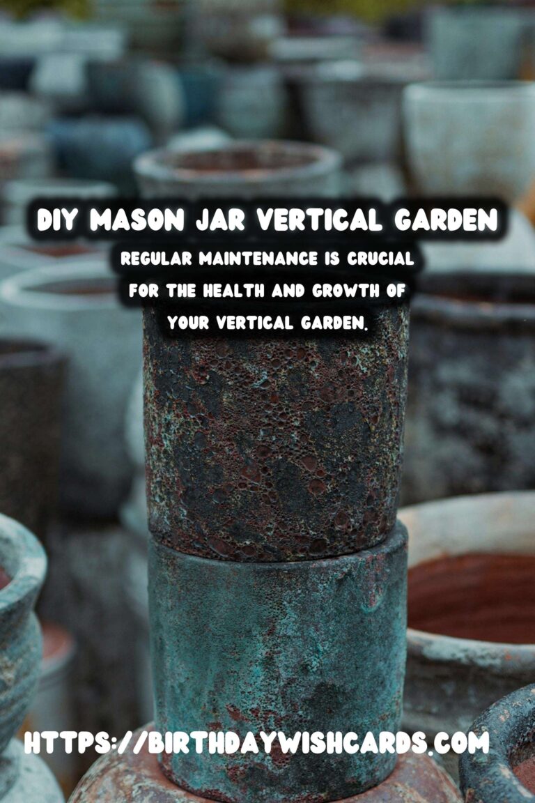How to Create a DIY Vertical Garden with Mason Jars