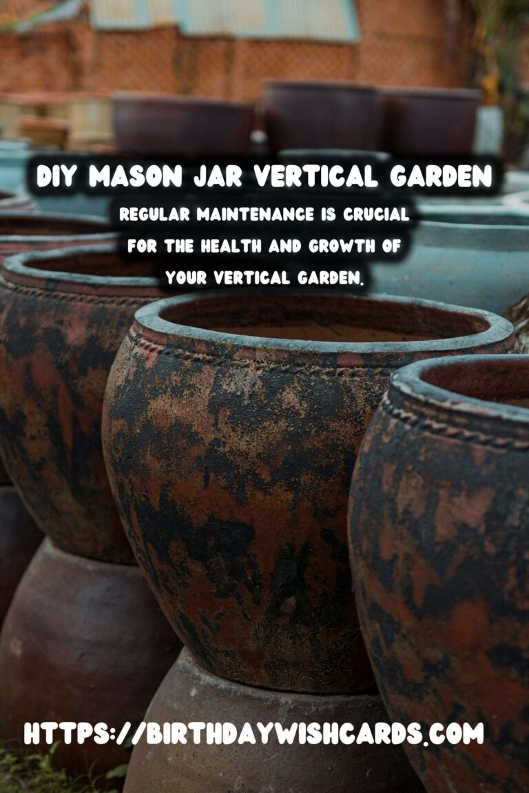 How to Create a DIY Vertical Garden with Mason Jars
