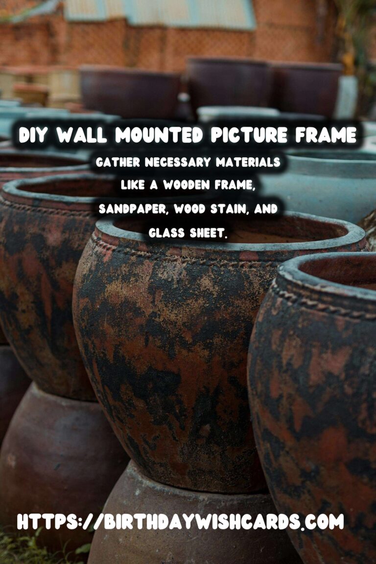 How to Create a DIY Wall Mounted Picture Frame: A Step-by-Step Guide