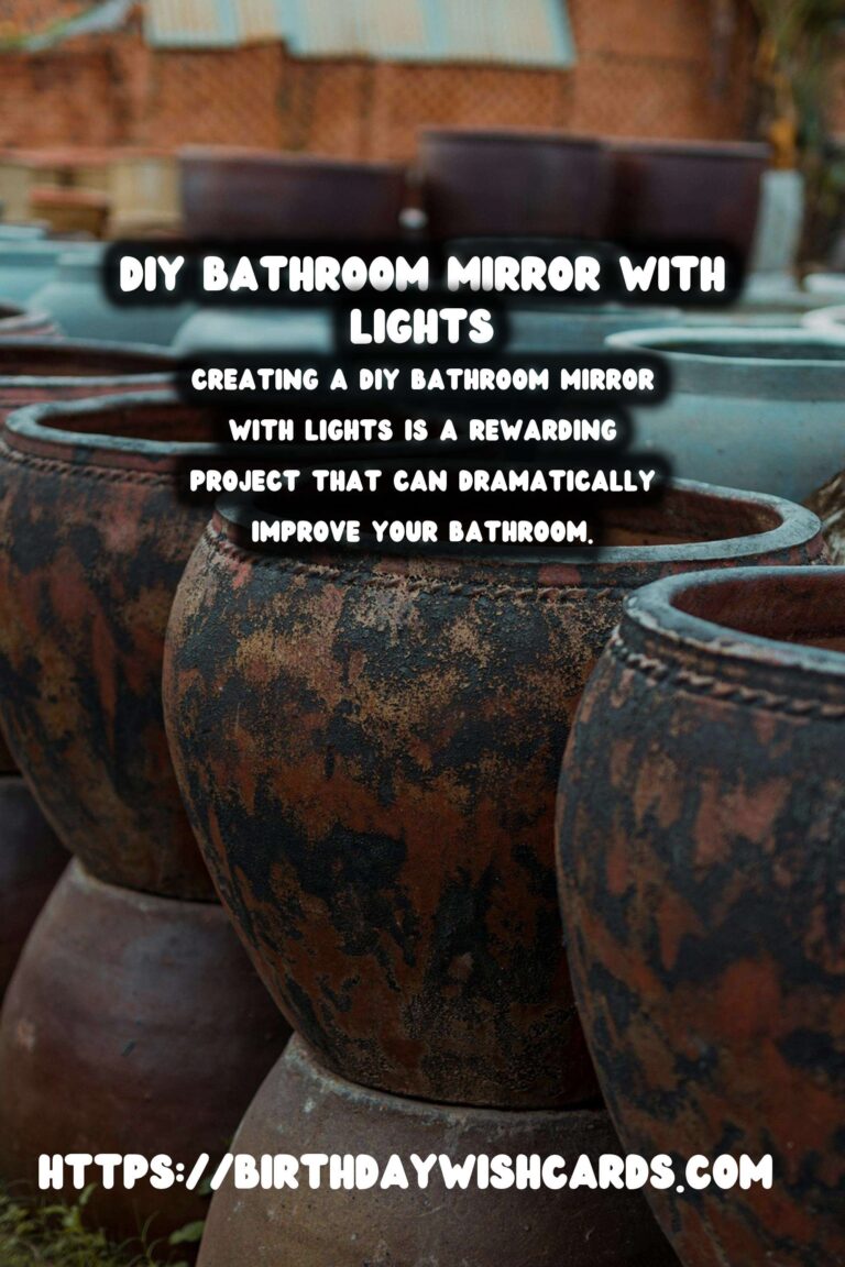How to Create a Stunning DIY Bathroom Mirror with Lights