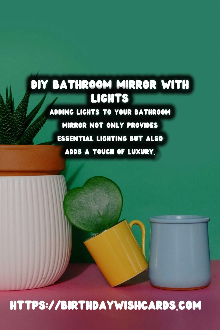 How to Create a Stunning DIY Bathroom Mirror with Lights