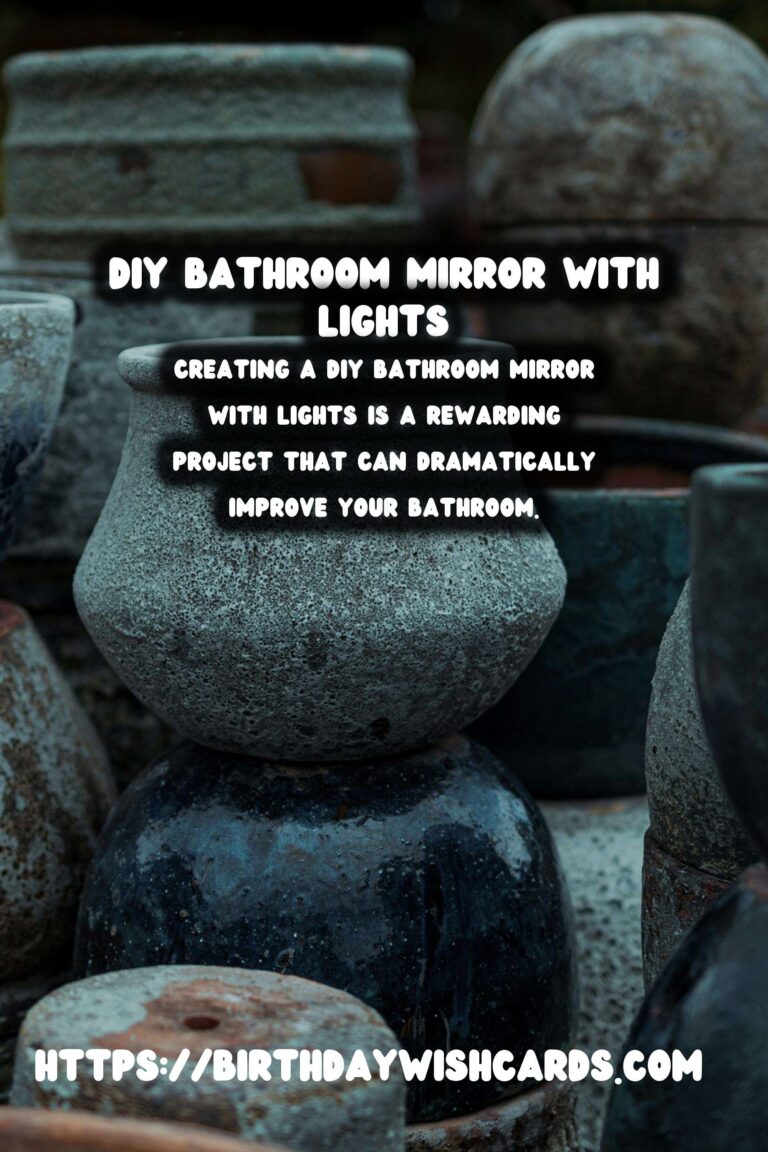 How to Create a Stunning DIY Bathroom Mirror with Lights