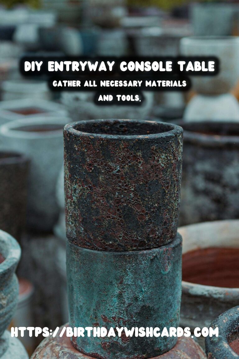 How to Create a Stunning DIY Entryway Console Table
