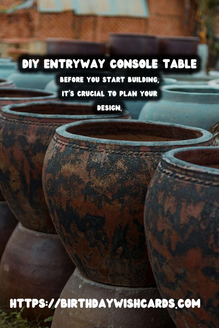 How to Create a Stunning DIY Entryway Console Table