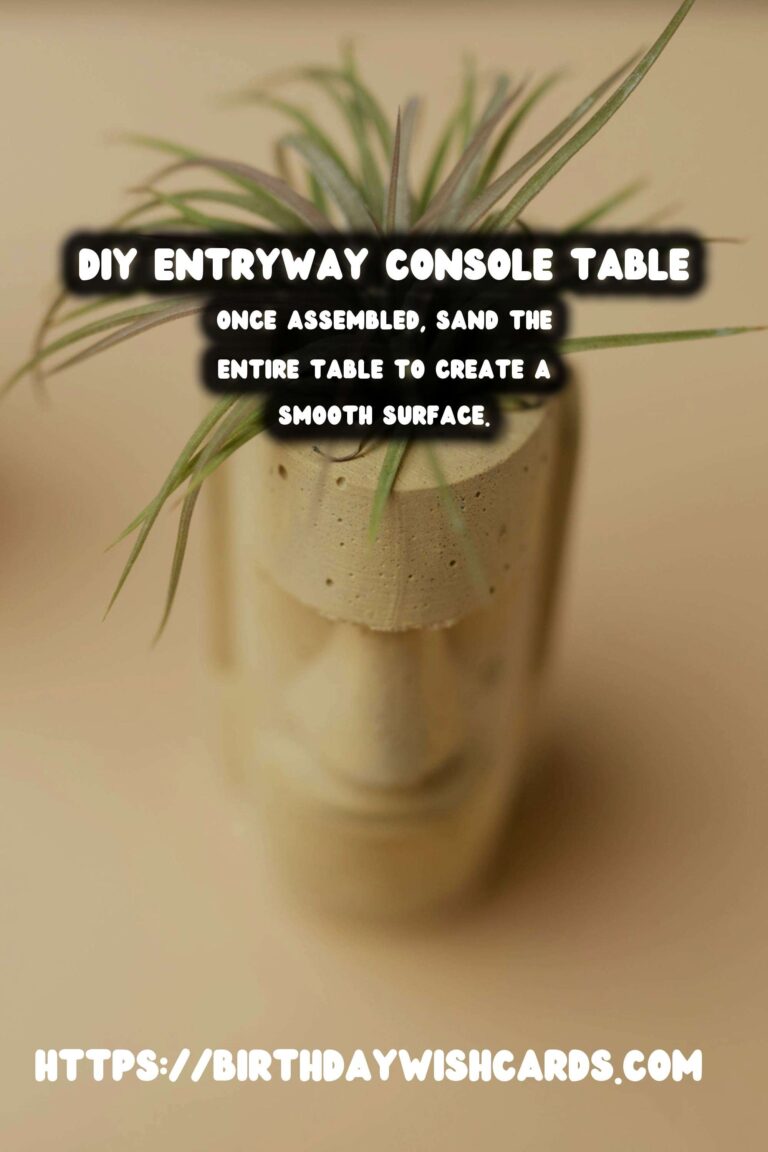 How to Create a Stunning DIY Entryway Console Table