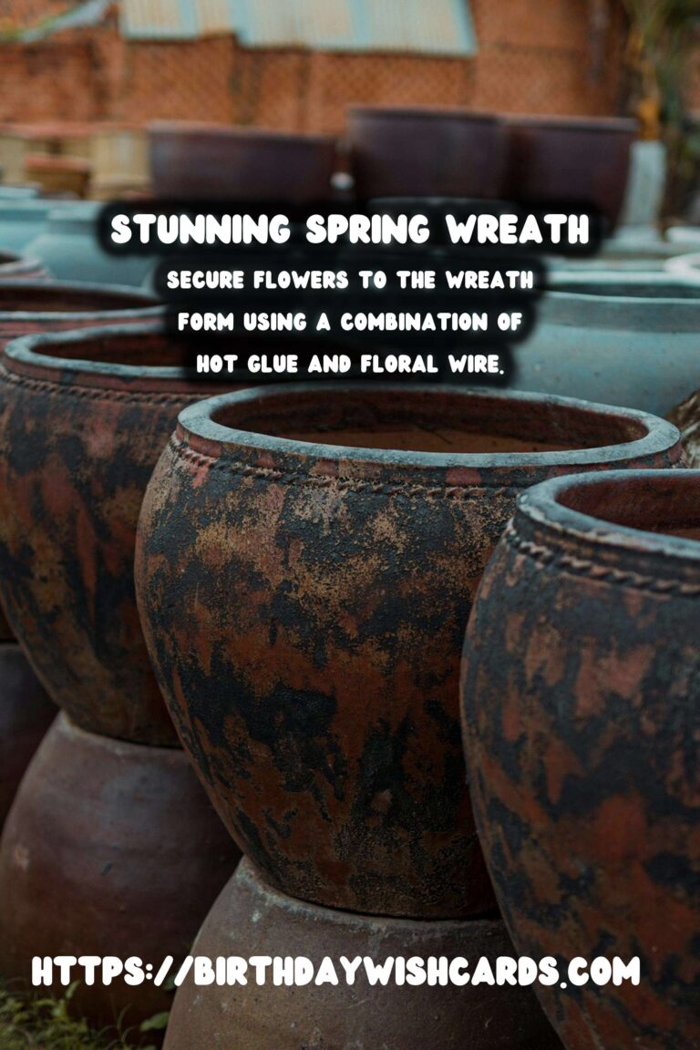 How to Create a Stunning Spring Wreath for Your Front Door with Faux Flowers