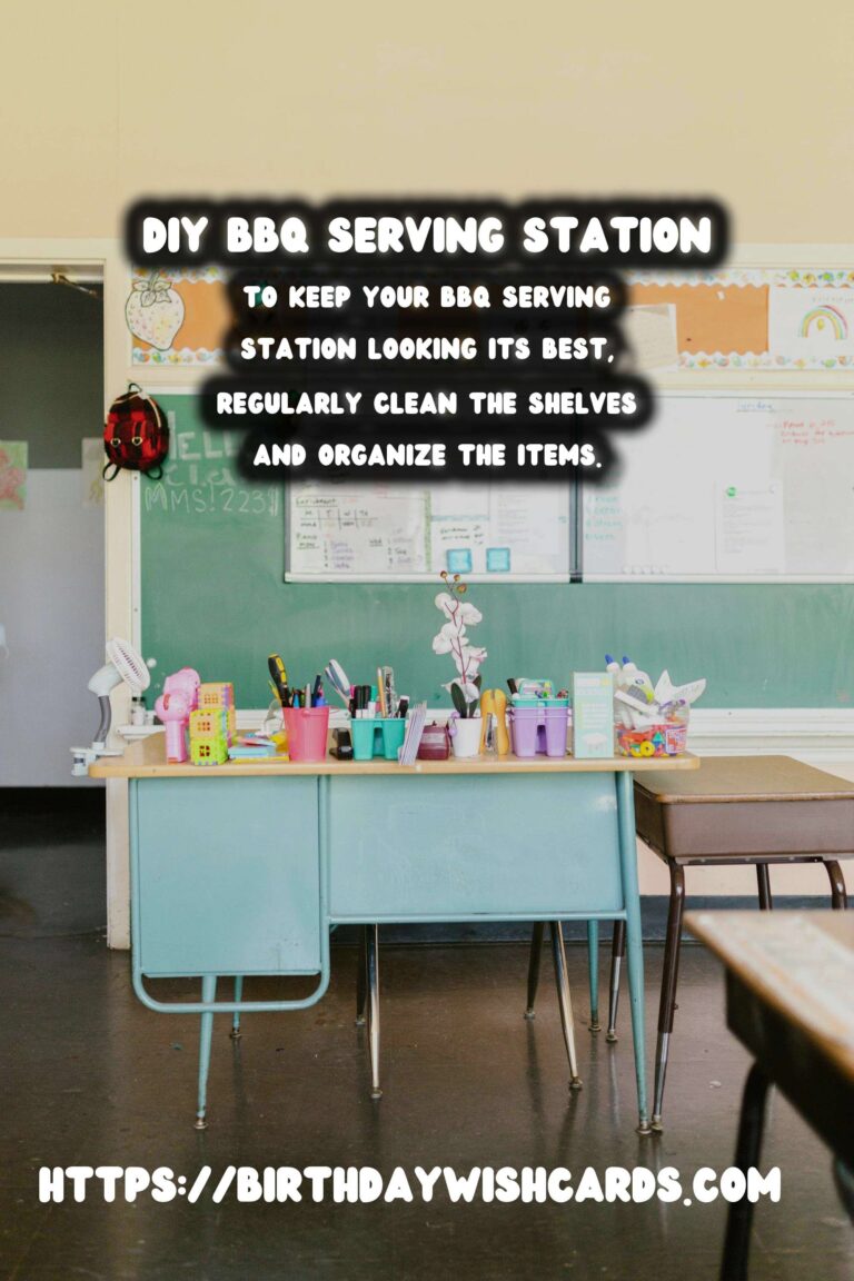 How to Create a Summer BBQ Serving Station with DIY Shelves