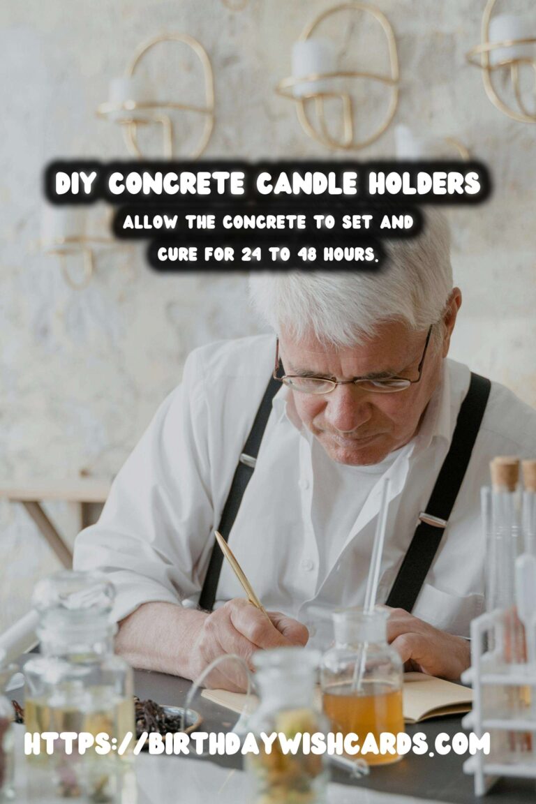 How to Make DIY Concrete Candle Holders at Home