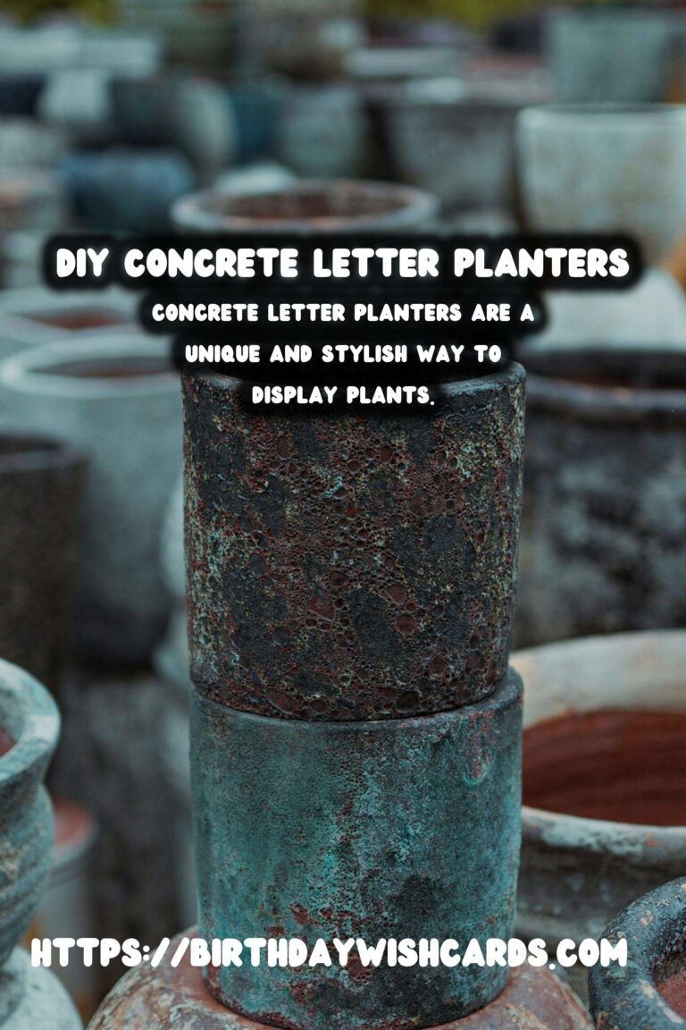 How to Make DIY Concrete Letter Planters: A Step-by-Step Guide