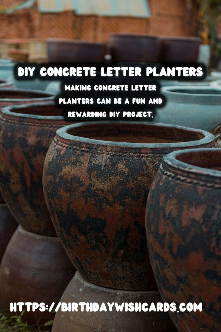How to Make DIY Concrete Letter Planters: A Step-by-Step Guide