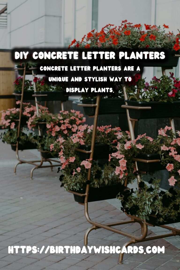 How to Make DIY Concrete Letter Planters: A Step-by-Step Guide